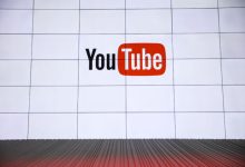 YouTube logo, displayed inside a series of TV panels at YouTube TV