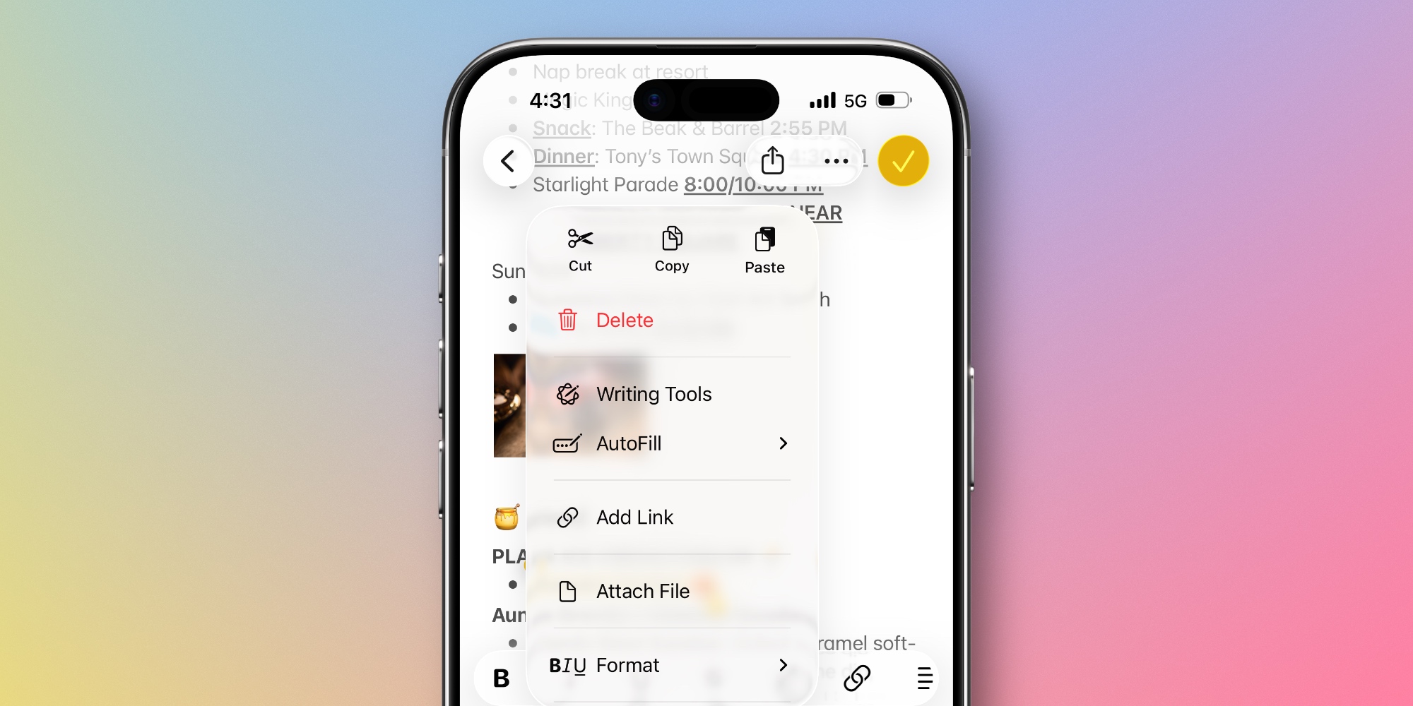 iOS 26.1 ile Apple Notes'a Eklenen Yeni Kaydırma Hareketi - Detay görseli 2